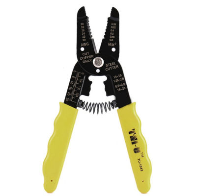 China TU-1043 Portable Cable Cutter Universal Wire Strippe Crimper Automatic Multifunctional TAB Terminal Crimping Plier Tools supplier
